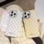 Glitter Powder Dots Pattern Rhinestone Large Hole Phone Case