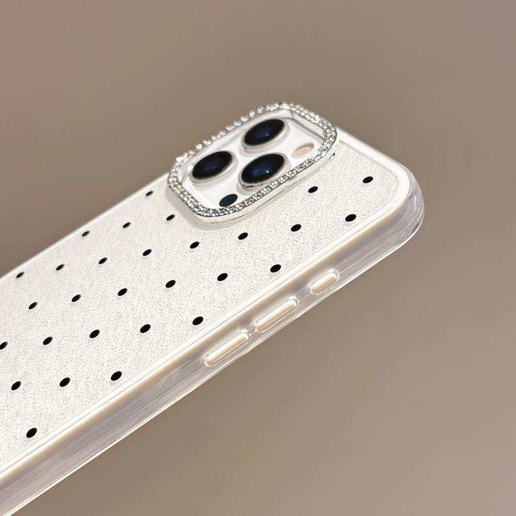 Glitter Powder Dots Pattern Rhinestone Large Hole Phone Case