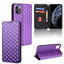 Cubic Grid Texture Flip Leather Phone Case