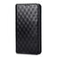 Cubic Grid Texture Flip Leather Phone Case