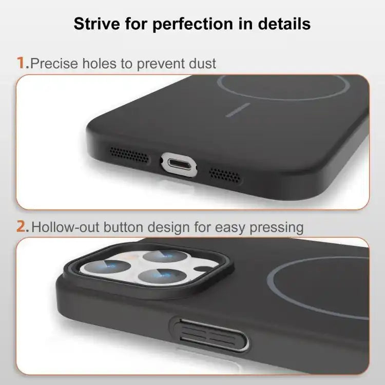 Thin Circle PC Injection MagSafe Phone Case