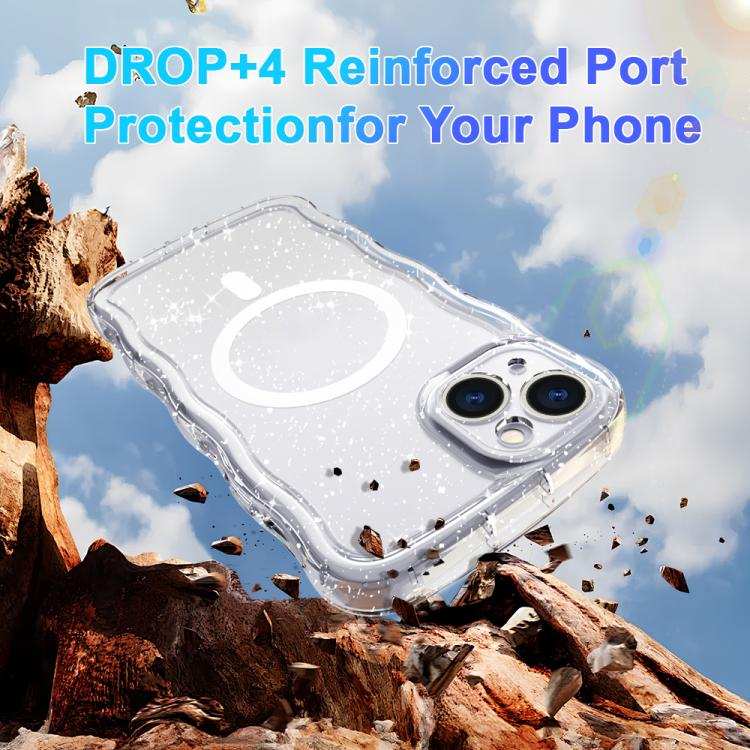 Wave Glitter MagSafe Magnetic TPU Phone Case