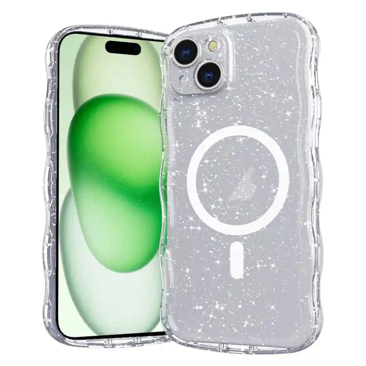 Wave Glitter MagSafe Magnetic TPU Phone Case