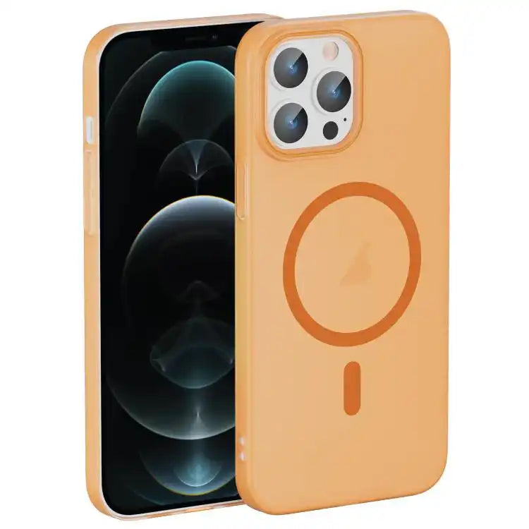 Translucent Frosted Skin PC MagSafe Phone Case