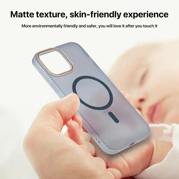 Translucent Frosted Skin PC MagSafe Phone Case