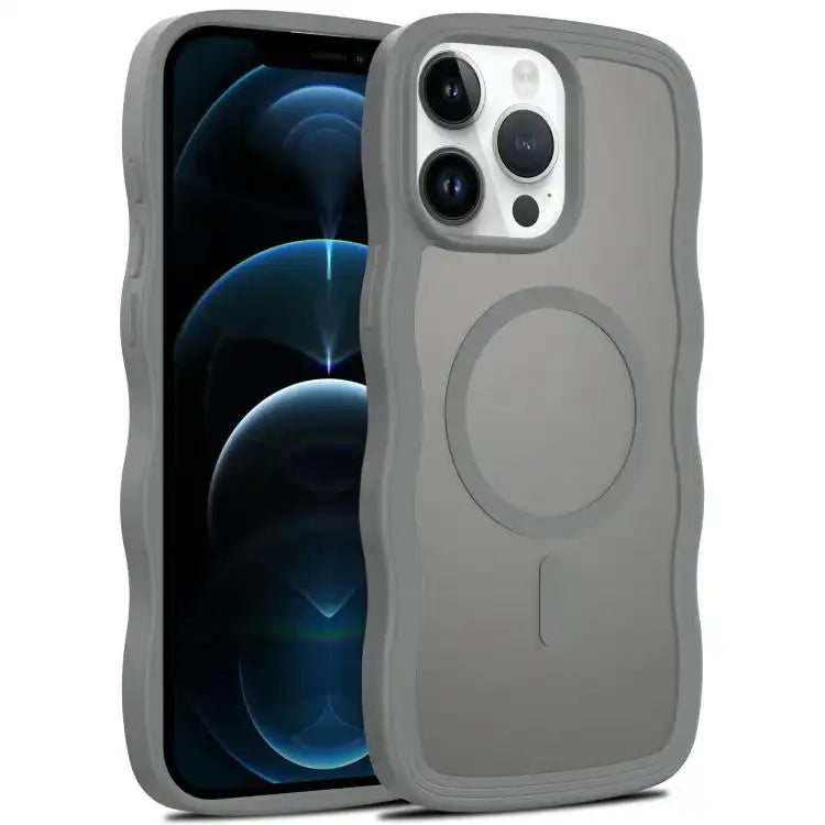 Skin Feel Wave Texture MagSafe Phone Case