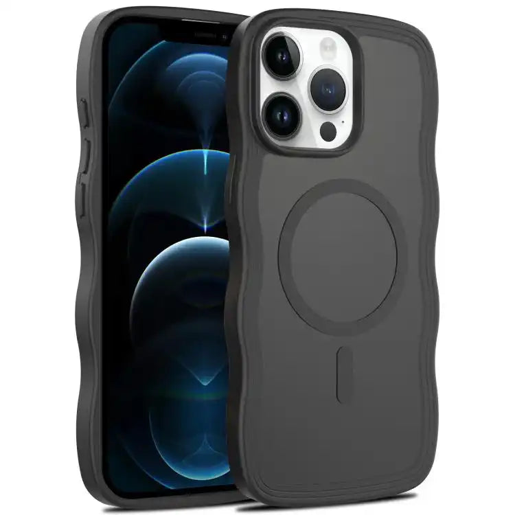 Skin Feel Wave Texture MagSafe Phone Case