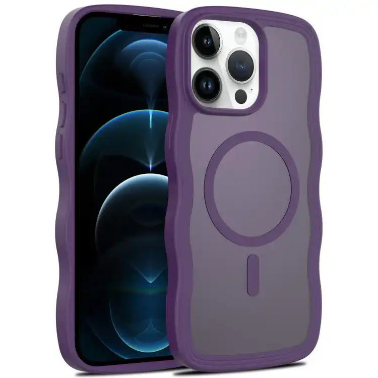 Skin Feel Wave Texture MagSafe Phone Case