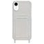 Transparent Card Slot TPU Phone Case with Lanyard Hole