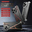 Four Corner Shockproof Lens Bracket Hollow Metal Phone Case