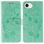 Rose Butterfly Embossed Leather Phone Case