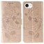 Rose Butterfly Embossed Leather Phone Case