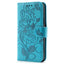 Rose Butterfly Embossed Leather Phone Case