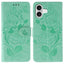 Rose Butterfly Embossed Leather Phone Case