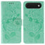 Rose Butterfly Embossed Leather Phone Case