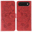 Rose Butterfly Embossed Leather Phone Case