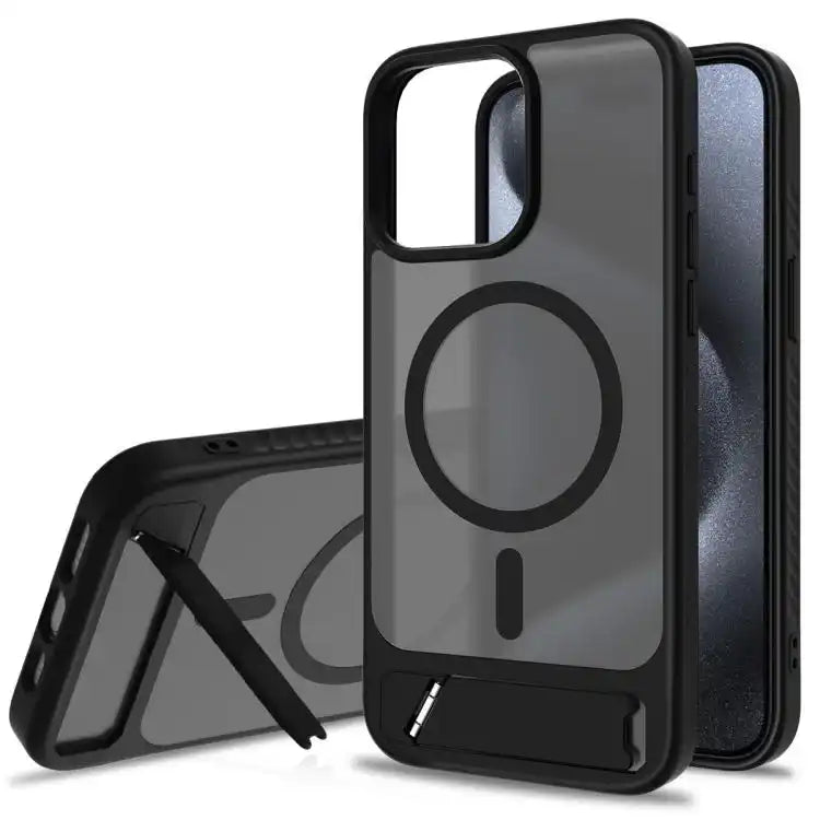 Frosted Holder PC Hybrid TPU MagSafe Phone Case