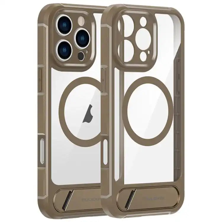 FULEXIN L1 Series Transparent MagSafe Holder Phone Case