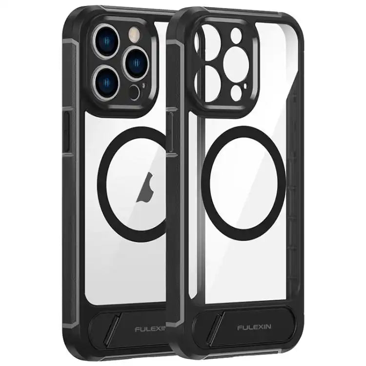 FULEXIN L1 Series Transparent MagSafe Holder Phone Case