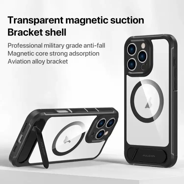 FULEXIN L1 Series Transparent MagSafe Holder Phone Case