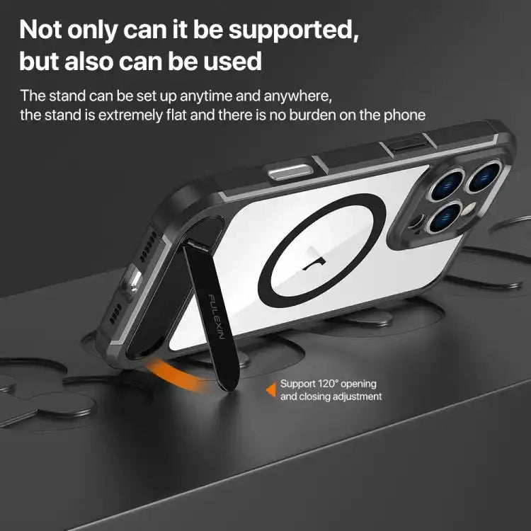 FULEXIN L1 Series Transparent MagSafe Holder Phone Case
