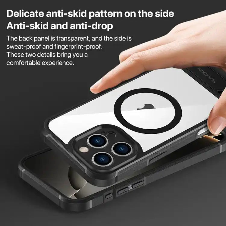 FULEXIN L1 Series Transparent MagSafe Holder Phone Case