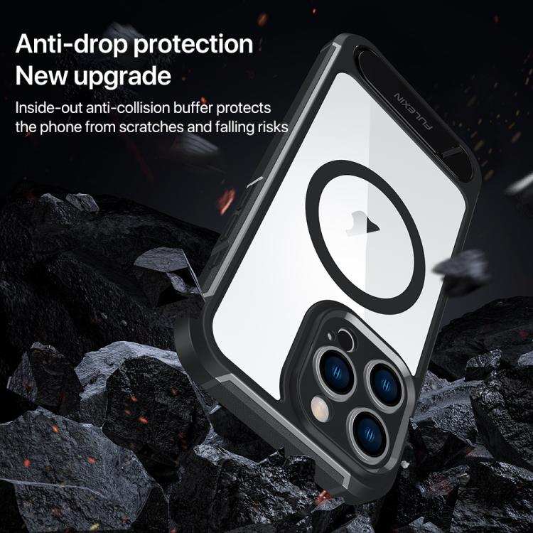 FULEXIN L1 Series Transparent MagSafe Holder Phone Case