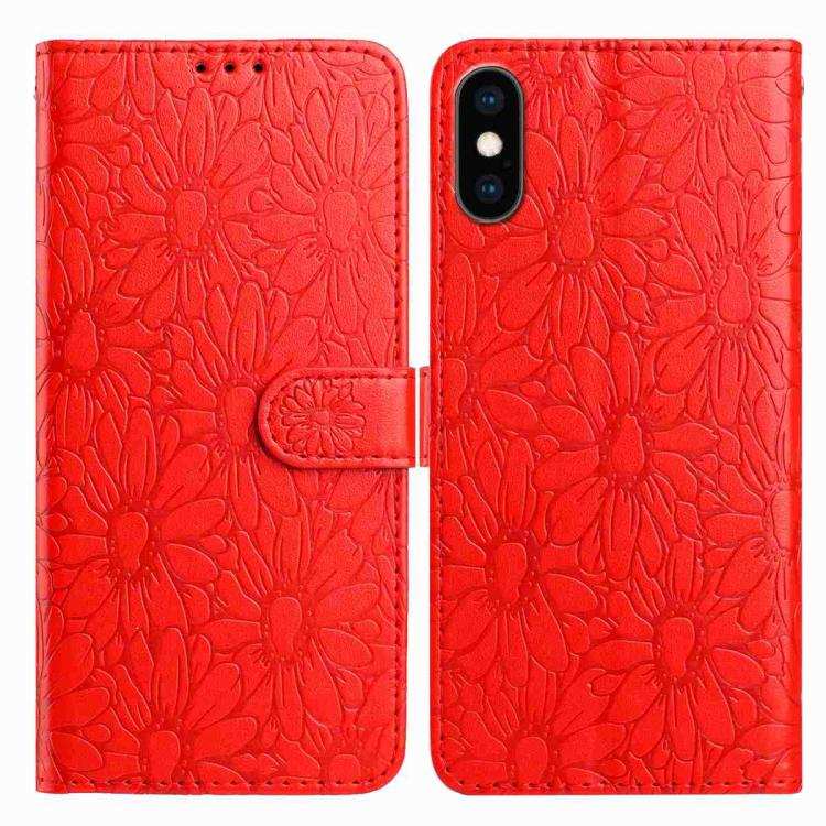 Daisy Embossed Leather Phone Case