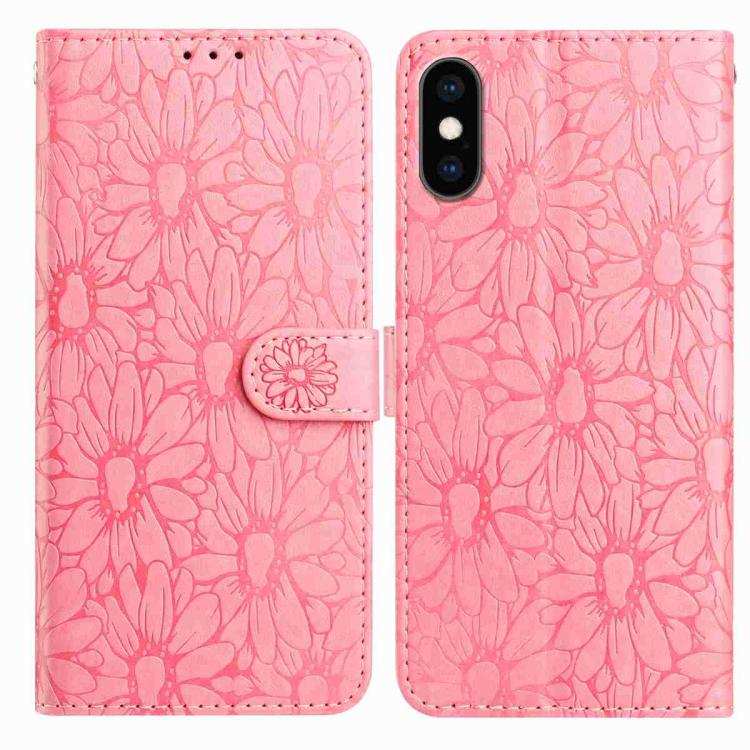 Daisy Embossed Leather Phone Case