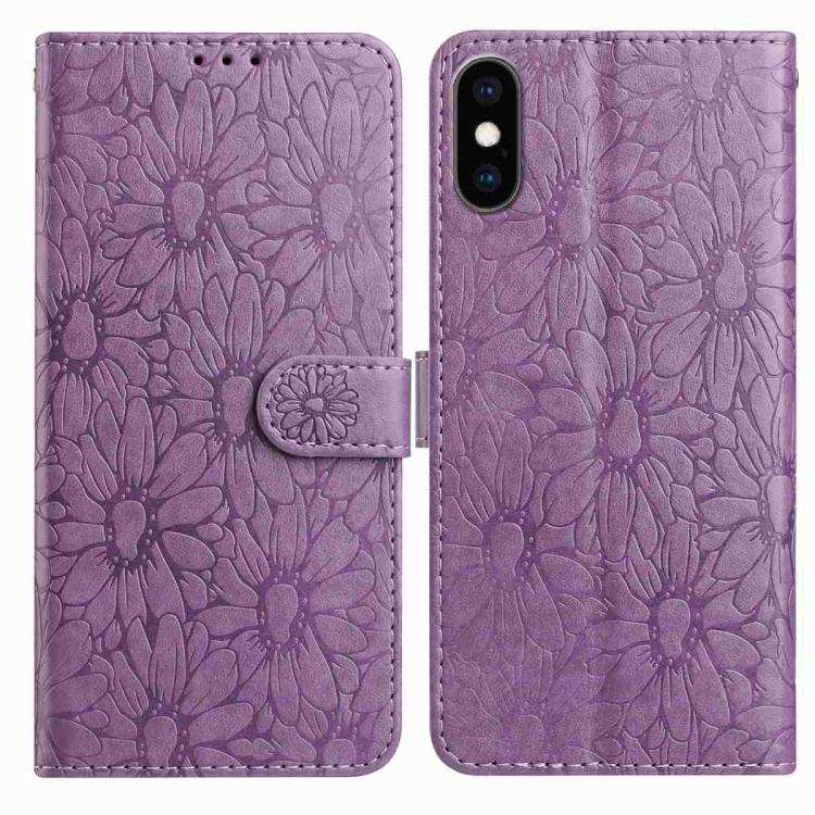 Daisy Embossed Leather Phone Case