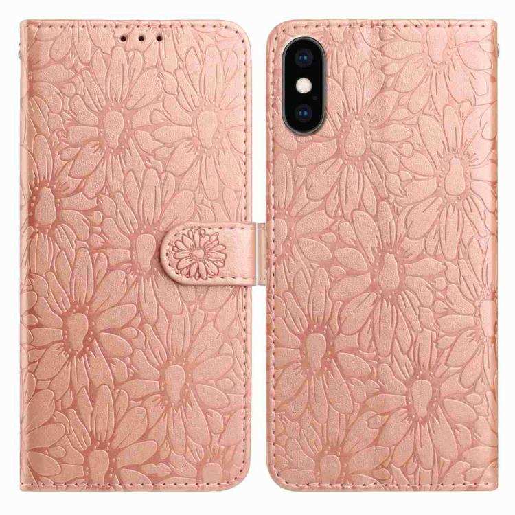 Daisy Embossed Leather Phone Case