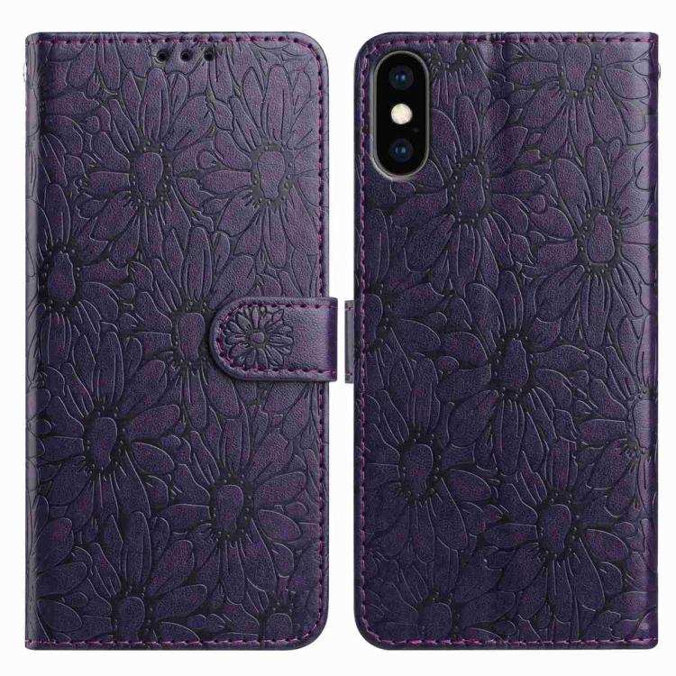 Daisy Embossed Leather Phone Case