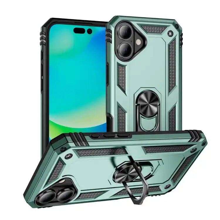 Shockproof TPU Hybrid PC Phone Case with Holder