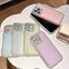 Dual-Sided Rhinestone Design Matte Full Coverage Phone Case