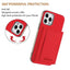 Solid Color Horizontal Magnetic Card Bag RFID MagSafe Phone Case