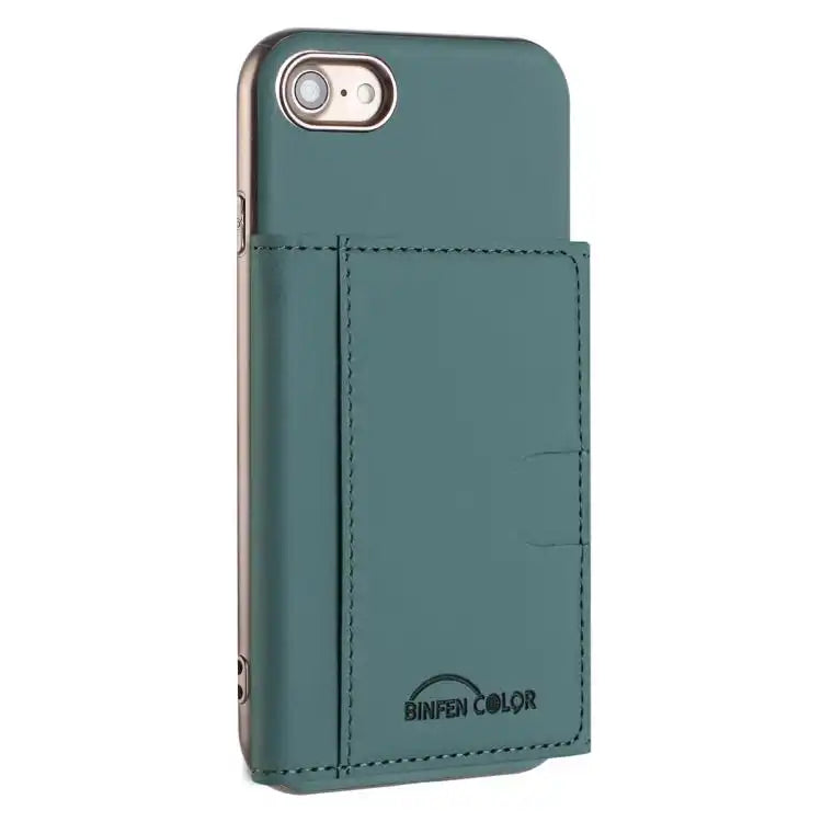 Solid Color Horizontal Magnetic Card Bag RFID MagSafe Phone Case
