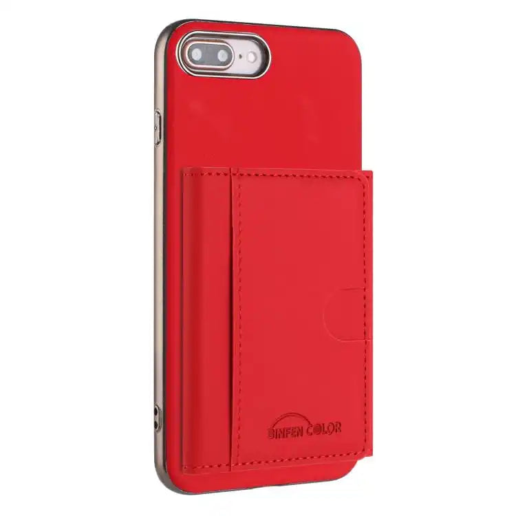 Solid Color Horizontal Magnetic Card Bag RFID MagSafe Phone Case