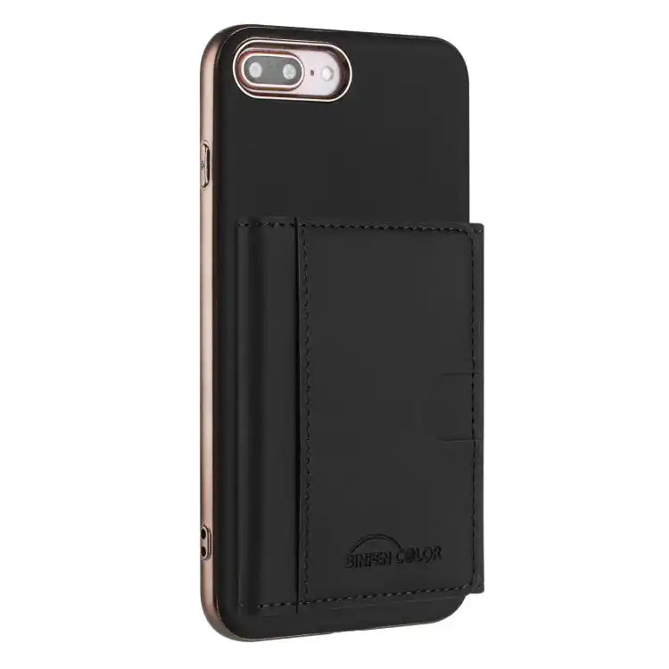 Solid Color Horizontal Magnetic Card Bag RFID MagSafe Phone Case