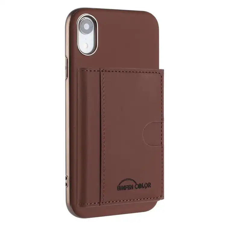 Solid Color Horizontal Magnetic Card Bag RFID MagSafe Phone Case