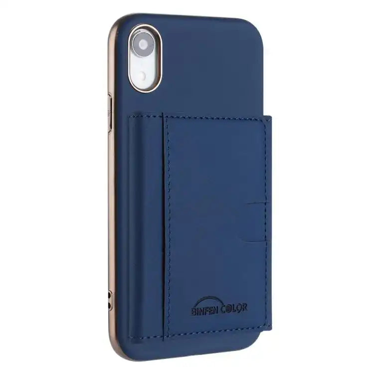 Solid Color Horizontal Magnetic Card Bag RFID MagSafe Phone Case