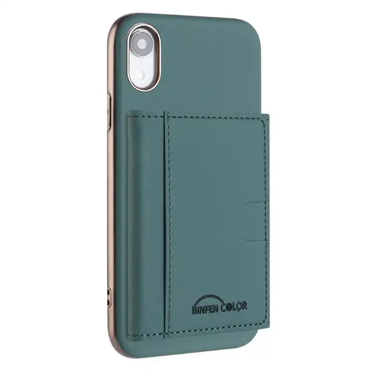 Solid Color Horizontal Magnetic Card Bag RFID MagSafe Phone Case