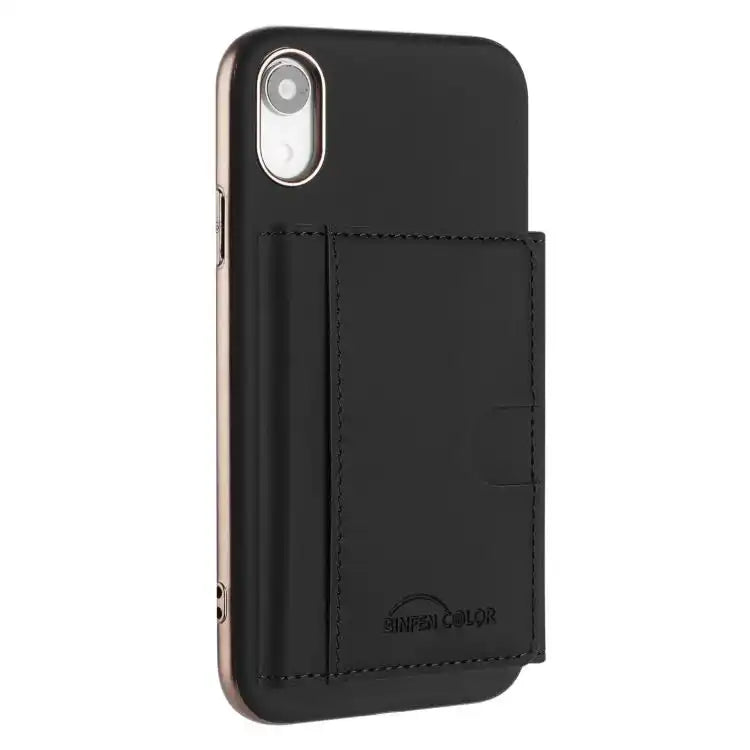 Solid Color Horizontal Magnetic Card Bag RFID MagSafe Phone Case
