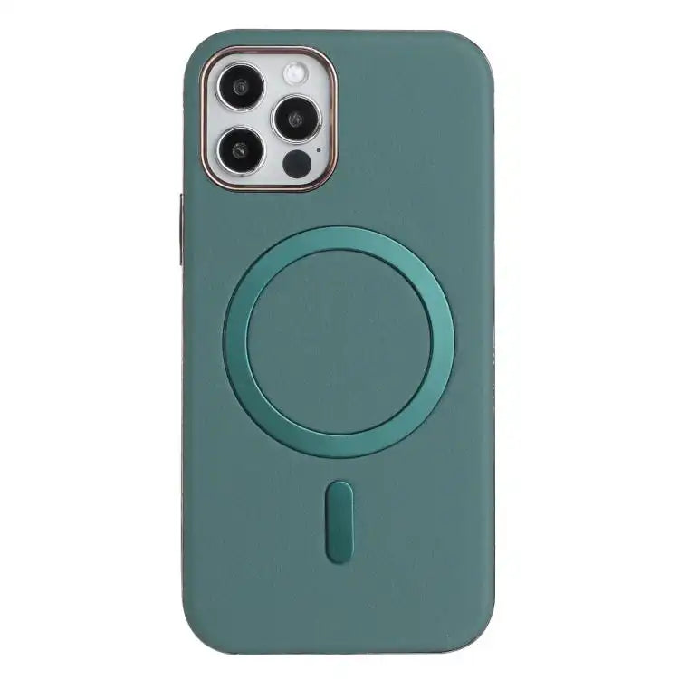 Solid Color Plating MagSafe Full Coverage Phone Case