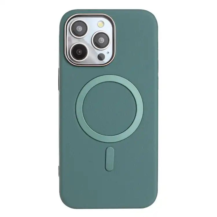 Solid Color Plating MagSafe Full Coverage Phone Case