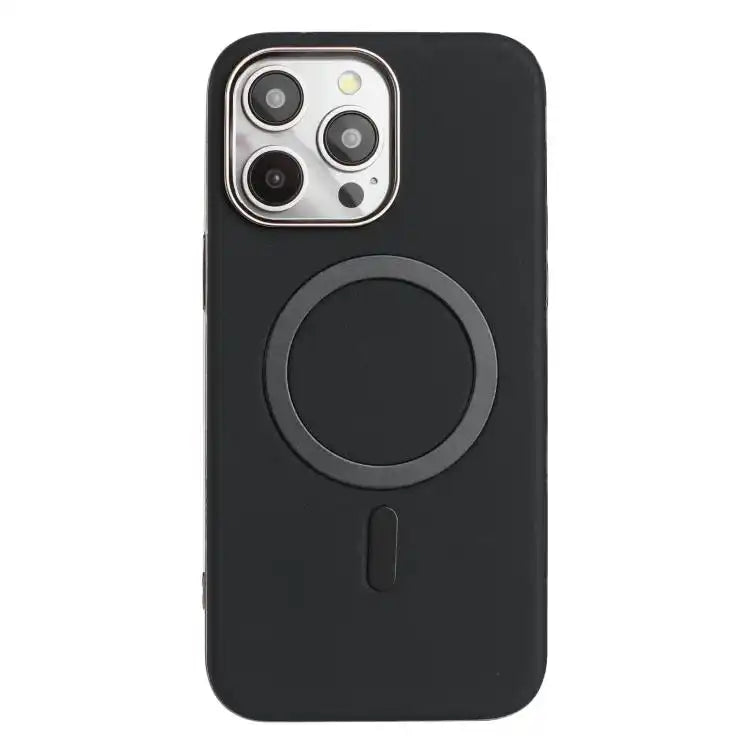 Solid Color Plating MagSafe Full Coverage Phone Case