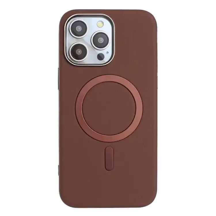 Solid Color Plating MagSafe Full Coverage Phone Case