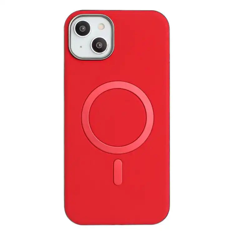 Solid Color Plating MagSafe Full Coverage Phone Case
