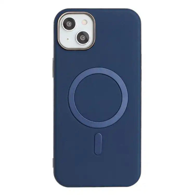 Solid Color Plating MagSafe Full Coverage Phone Case