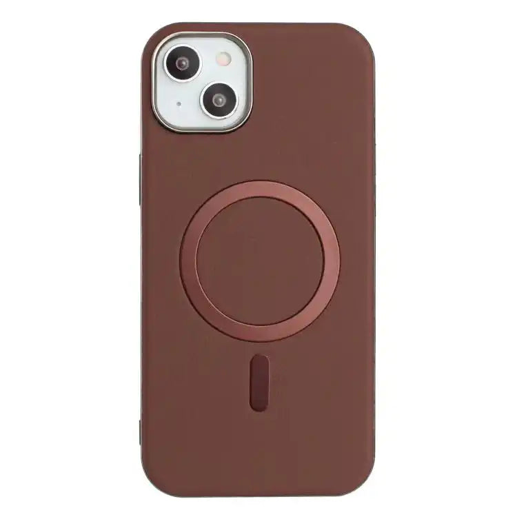 Solid Color Plating MagSafe Full Coverage Phone Case