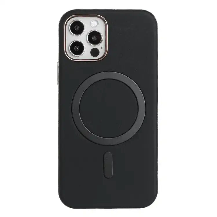 Solid Color Plating MagSafe Full Coverage Phone Case